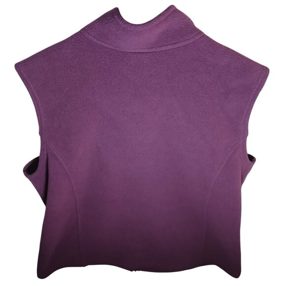 L.L. Bean Women's Full Zip Fleece Vest Size XL Warm Insulated Layer Sleeveless P - Picture 2 of 16